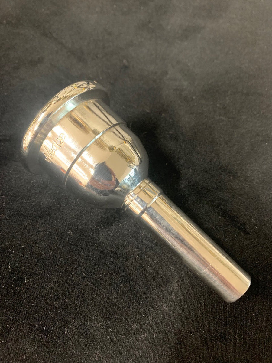 Wedge H2 Tuba Mouthpiece With Euro Shank Used Diefes Brass Repair
