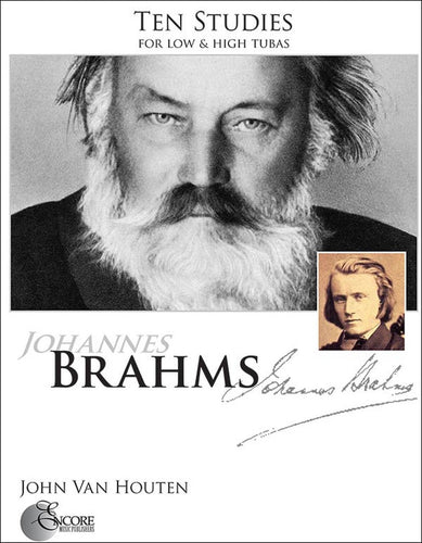 Brahms 10 Studies For High And Low Tuba - Ed. Van Houten