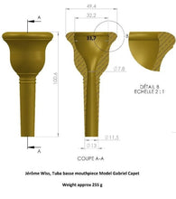 Load image into Gallery viewer, Jerome Wiss “g. Capet” Tuba Mouthpieces