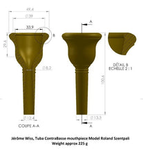 Load image into Gallery viewer, Jerome Wiss “r. Szentpali” Tuba Mouthpieces