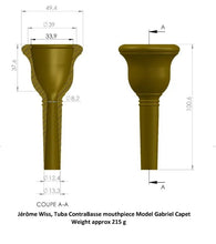 Load image into Gallery viewer, Jerome Wiss “g. Capet” Tuba Mouthpieces